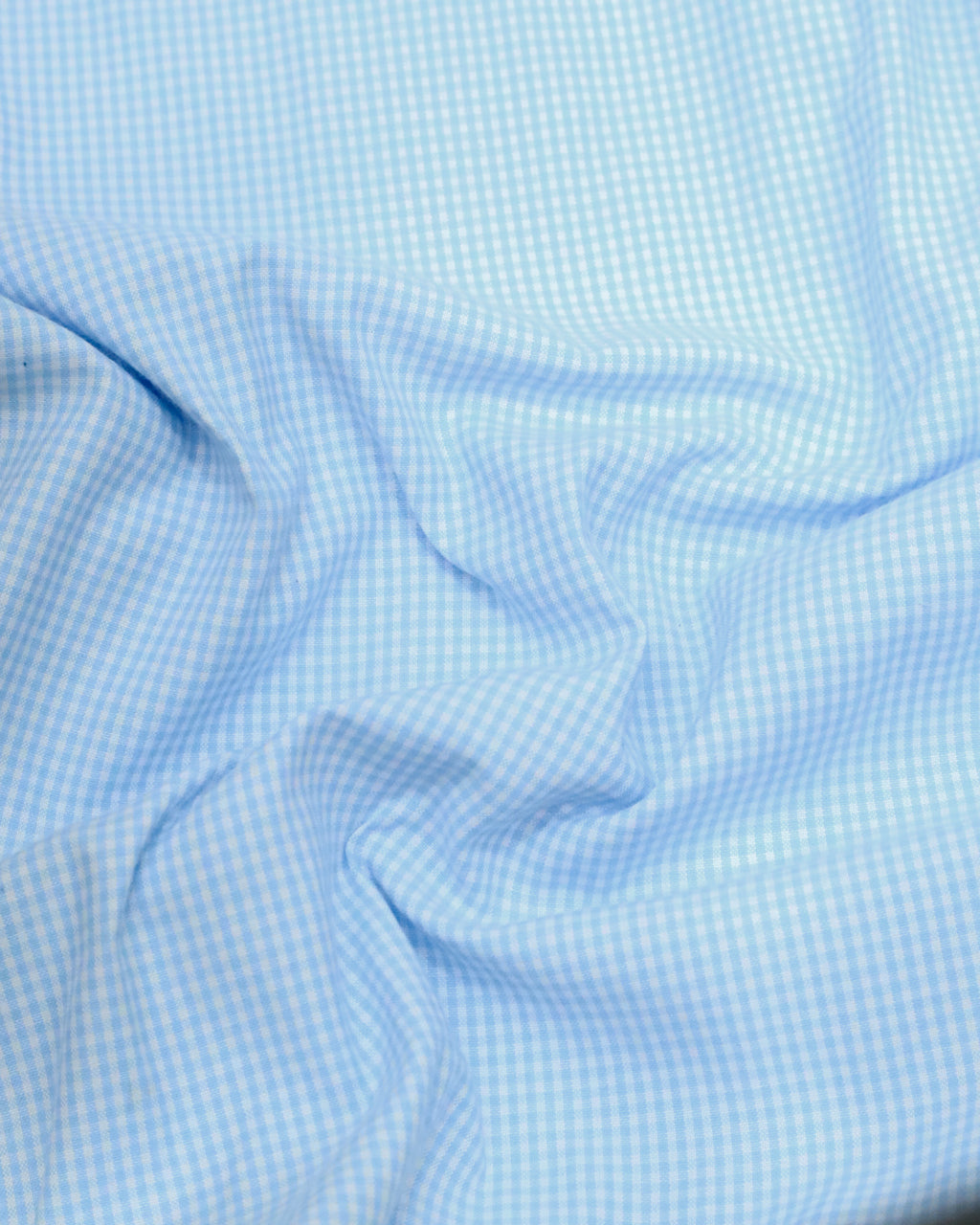 Men’s Classic Blue Gingham Cotton Shirt