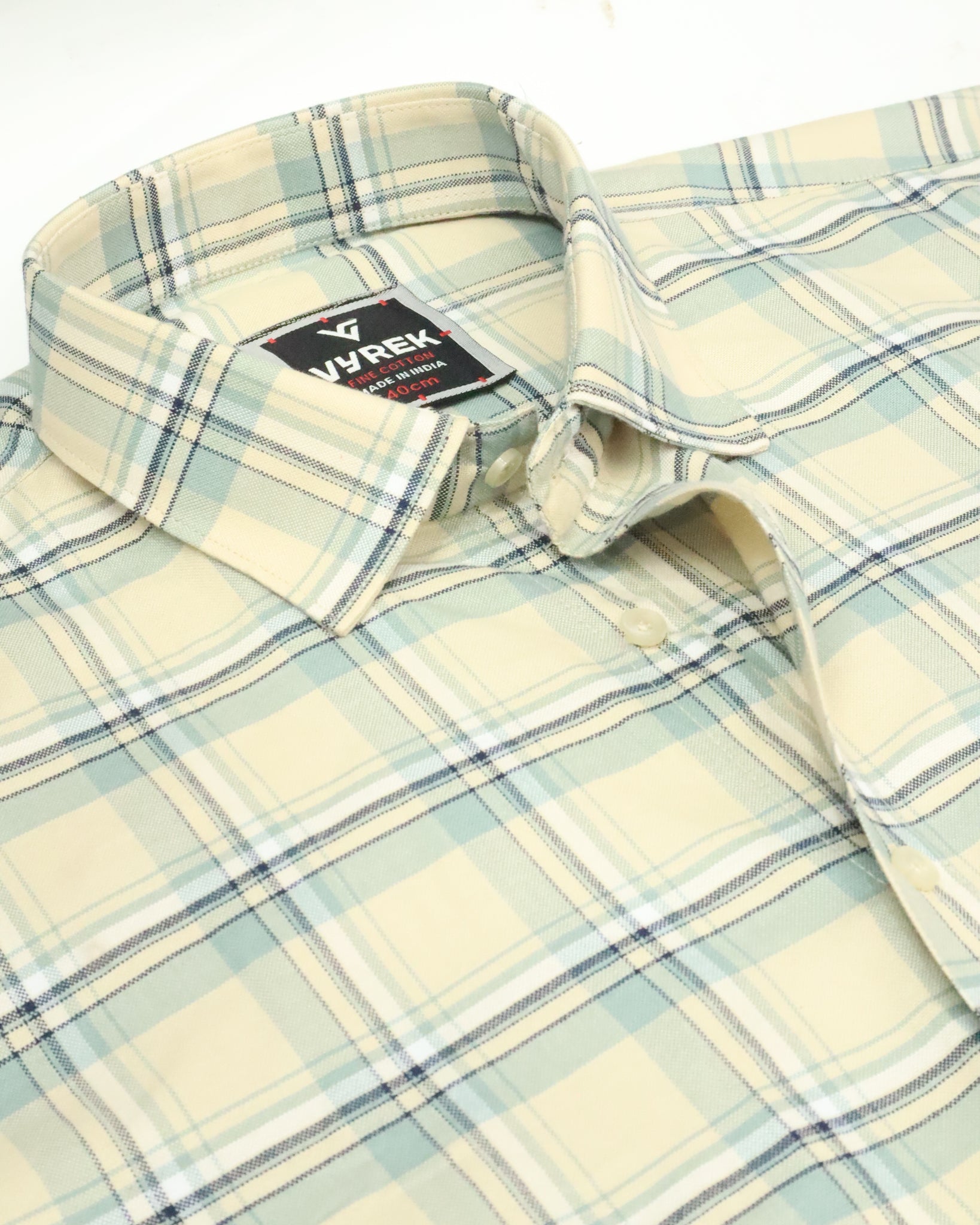 Men's Premium Slim Fit Pastel Checked Cotton Shirt