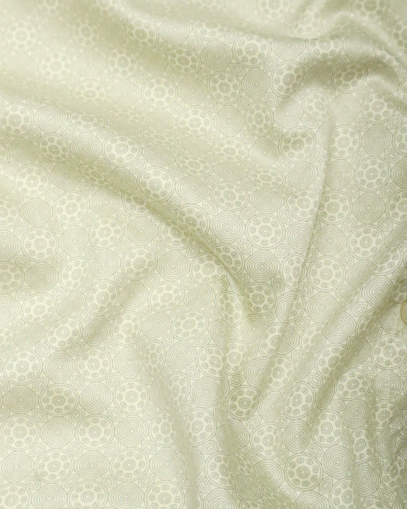 Men's Ethnic Print Shirt | Festive Cream