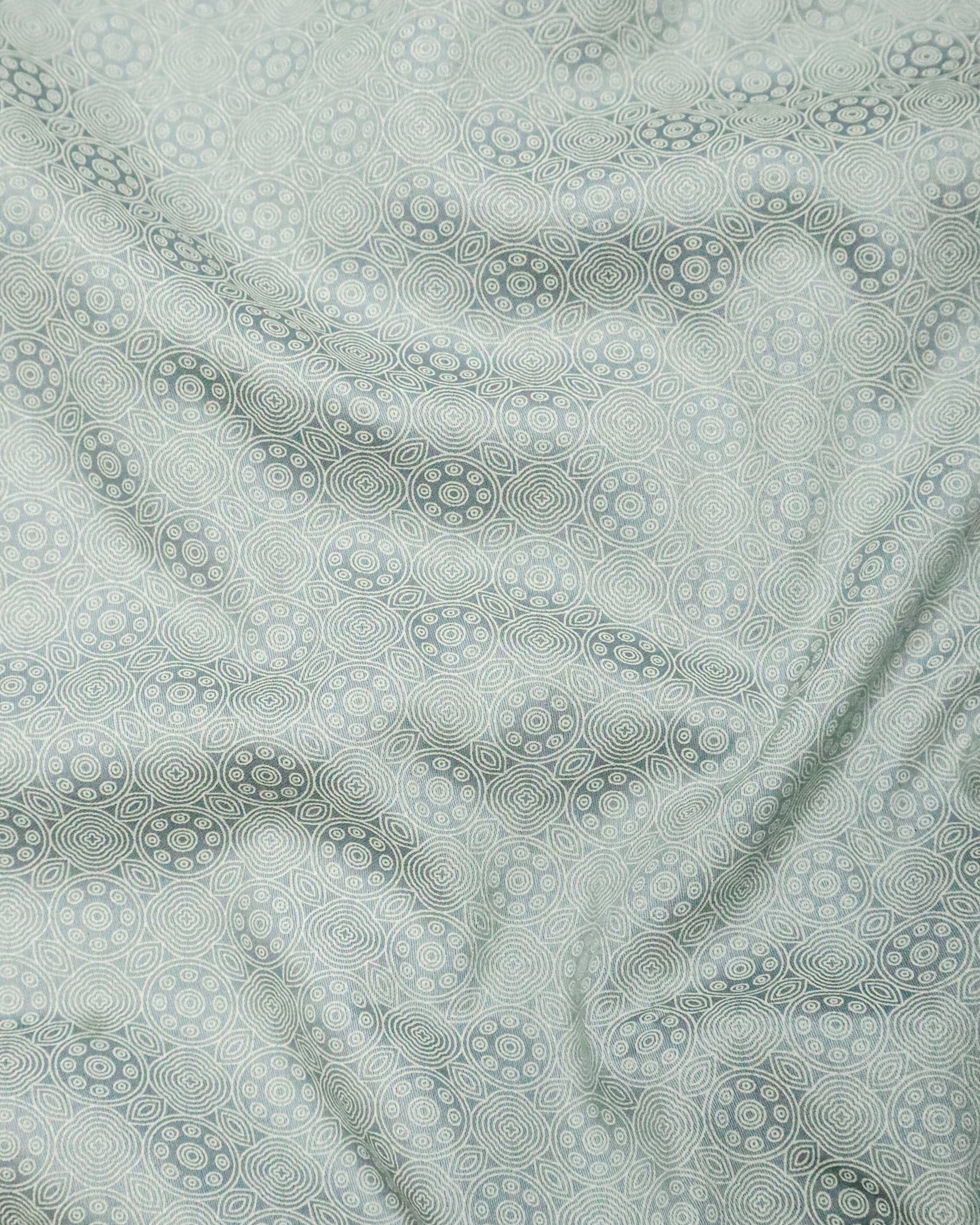 Men's Festive Print Shirt | Sage Green