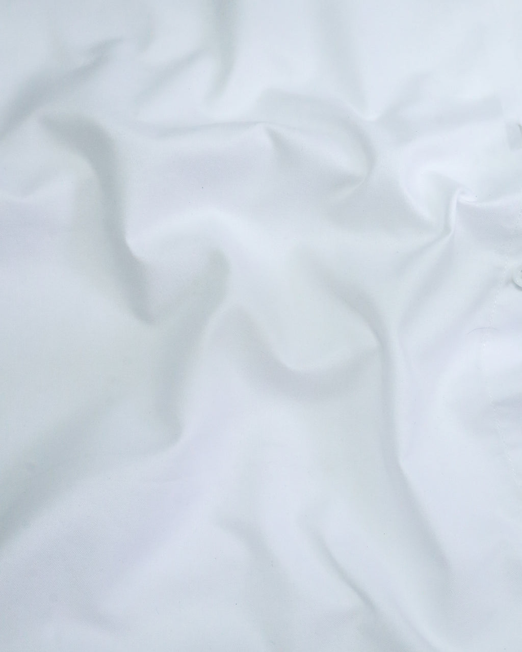 Men's Slim Fit White Solid Cotton Shirt