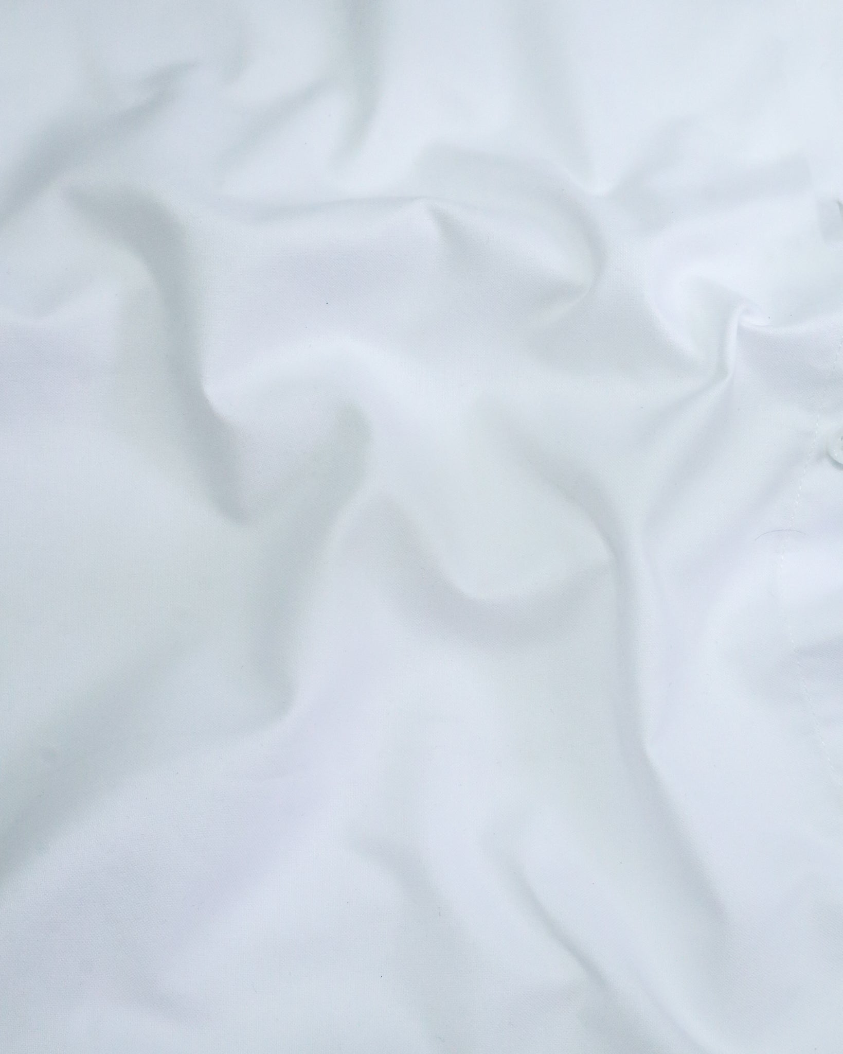 Men's Slim Fit White Solid Cotton Shirt