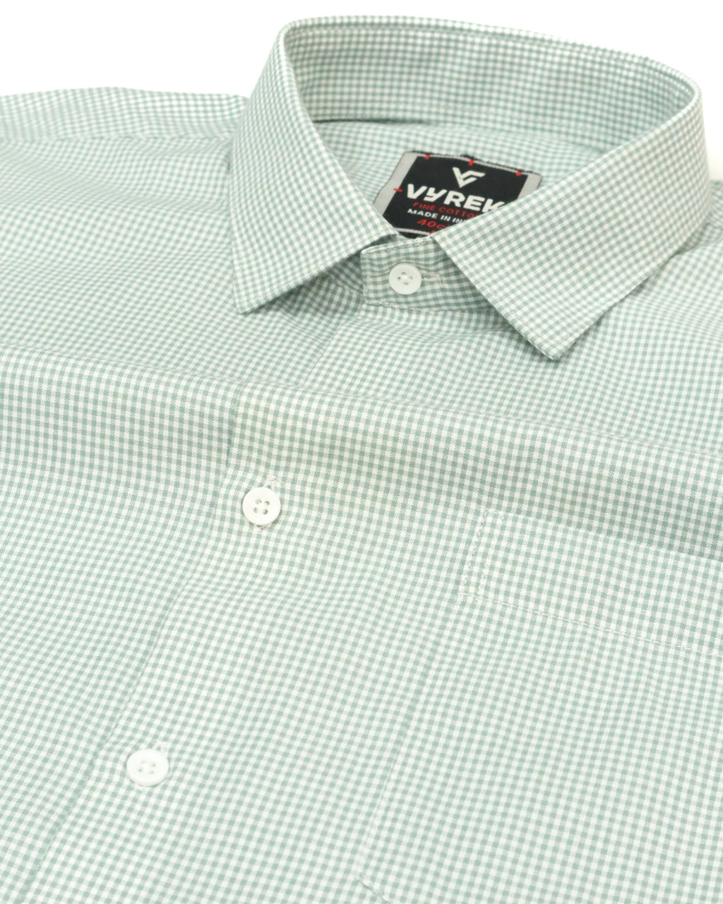 Men’s Classic Light Pista Gingham Cotton Shirt