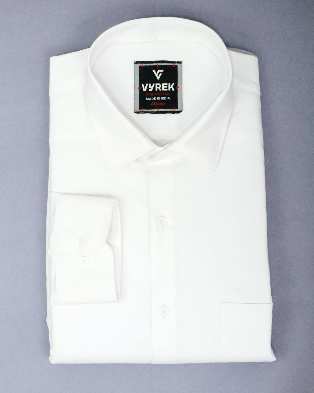 Men’s Oxford Poly Cotton Formal White Shirt