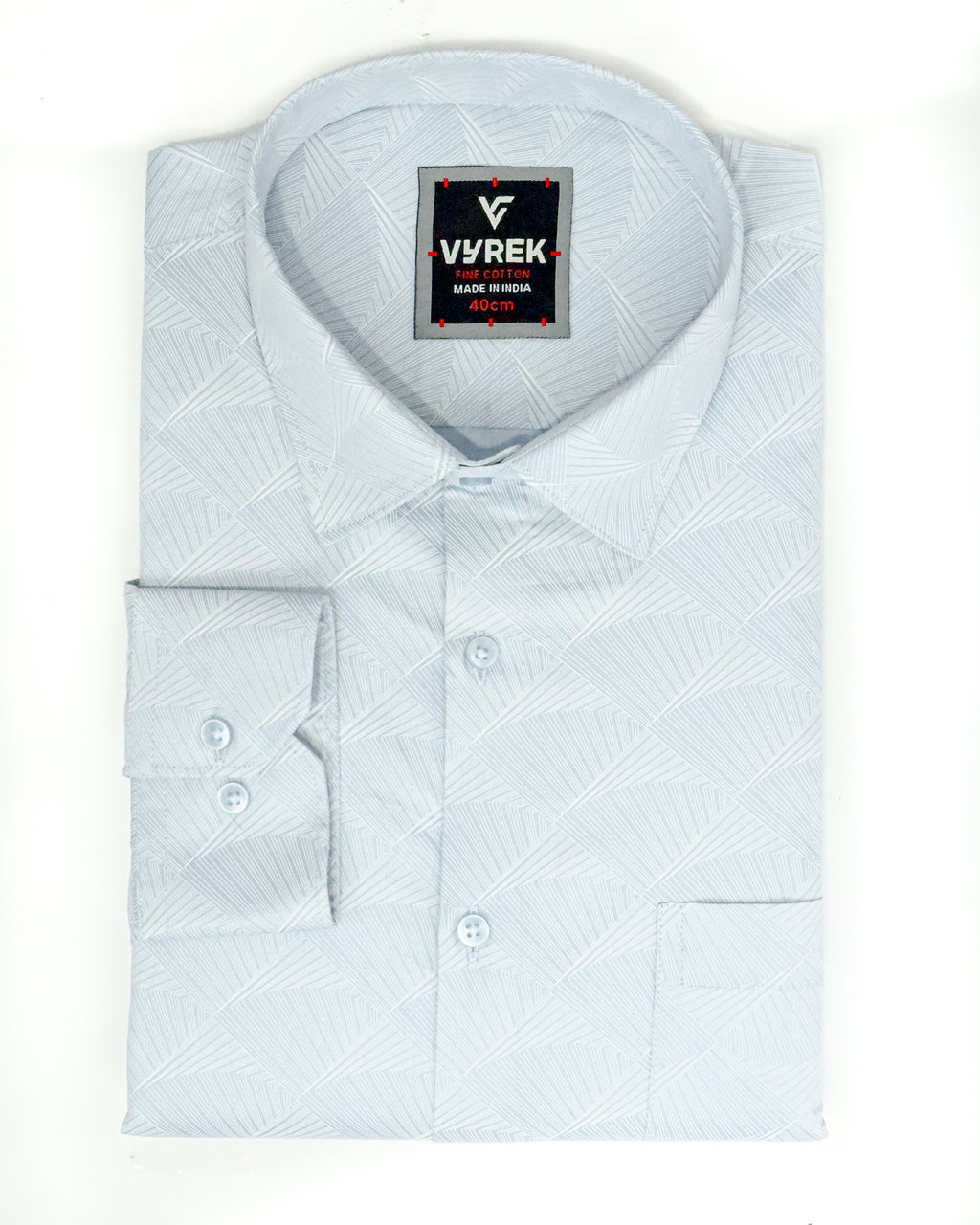 Men's Modern Print Shirt | Ice Blue