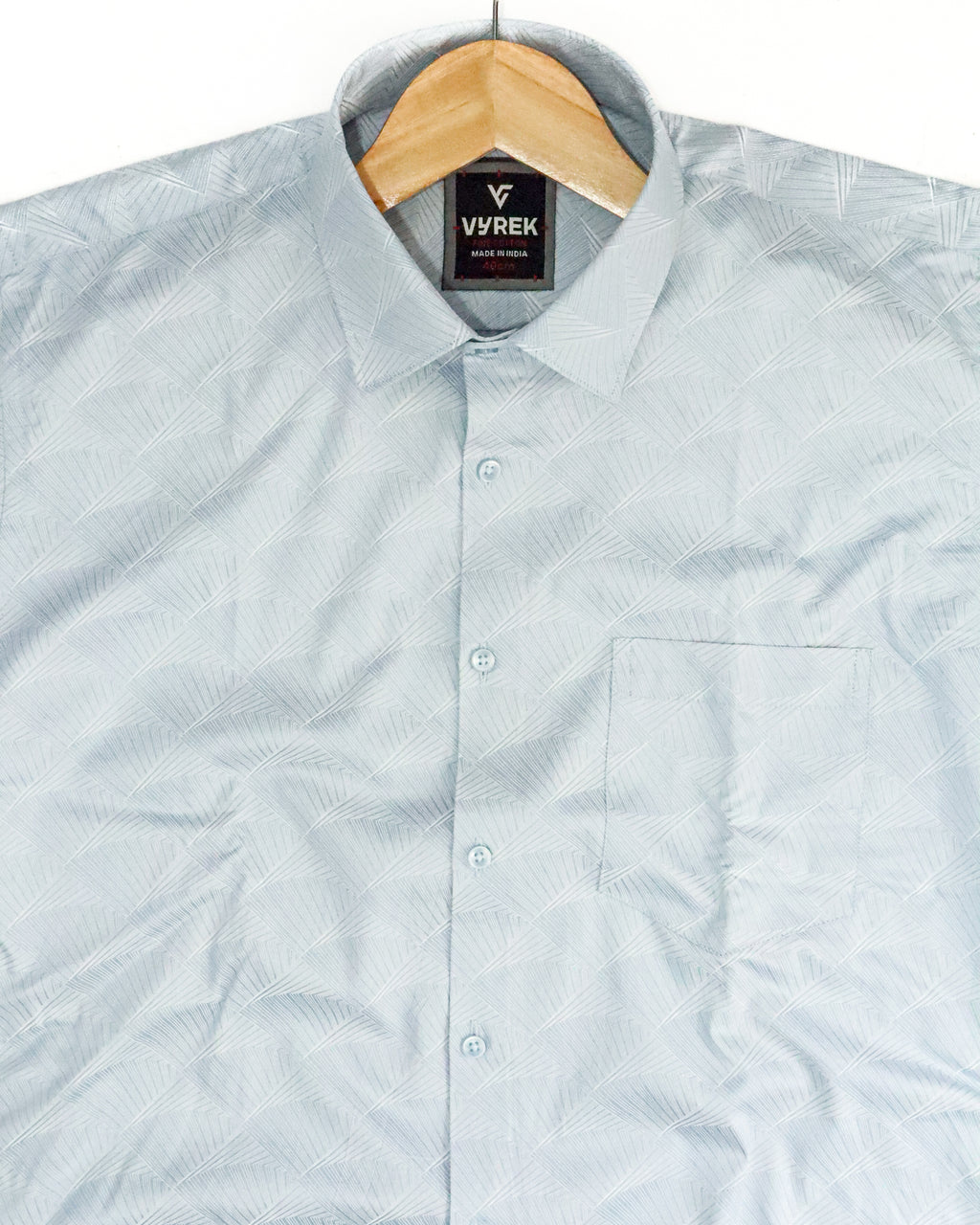 Men's Modern Print Shirt | Ice Blue