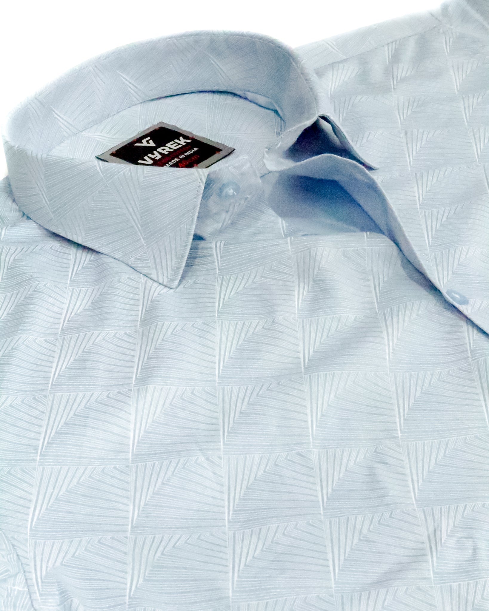 Men's Modern Print Shirt | Ice Blue