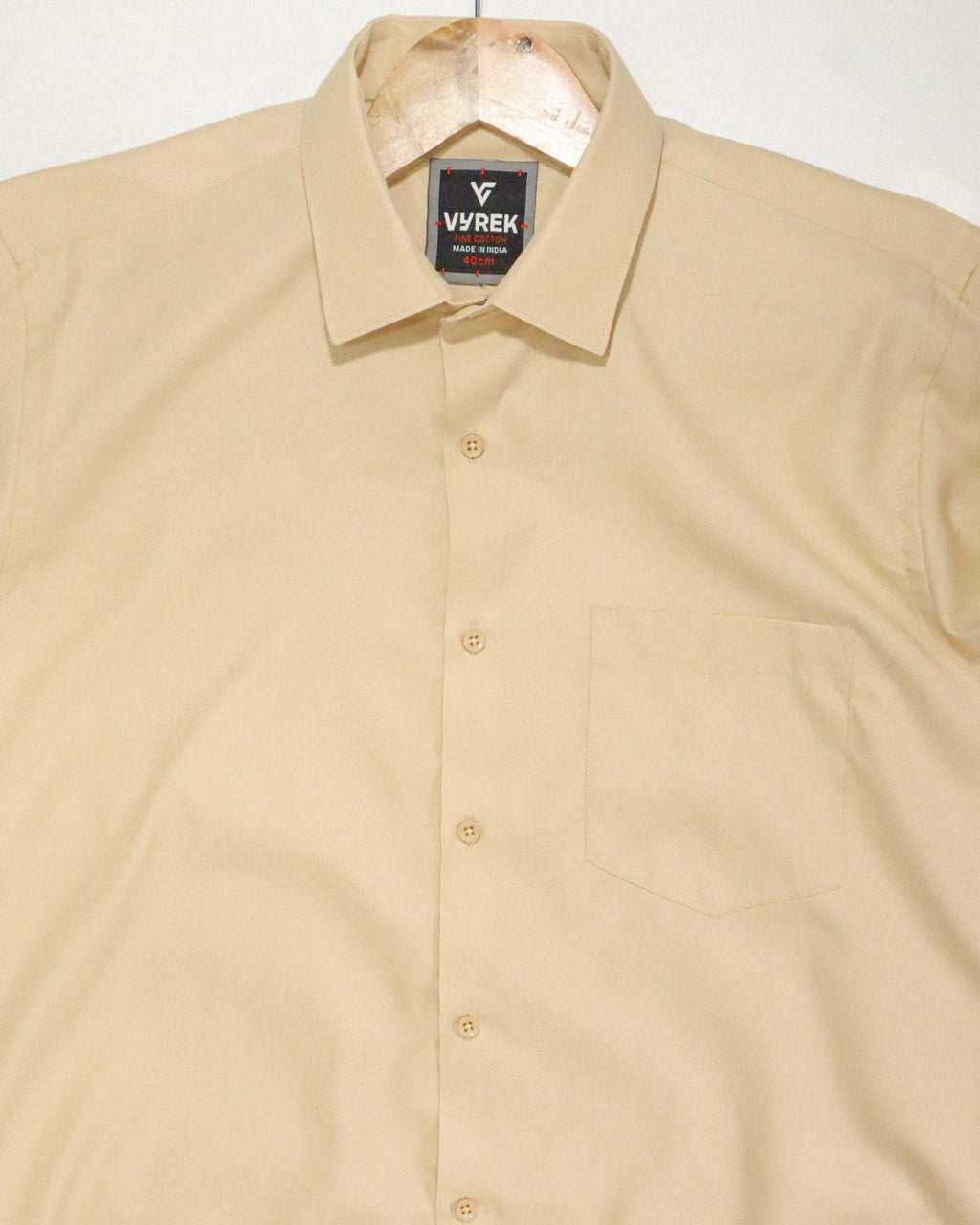 Men's Premium Luster Shirt | Light Beige
