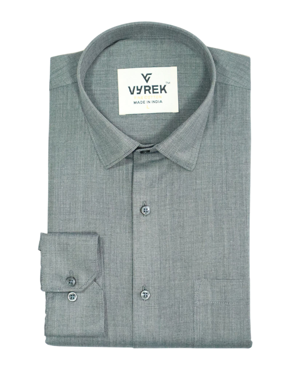 Men's Textured Fil-à-Fil Shirt | Heather Grey