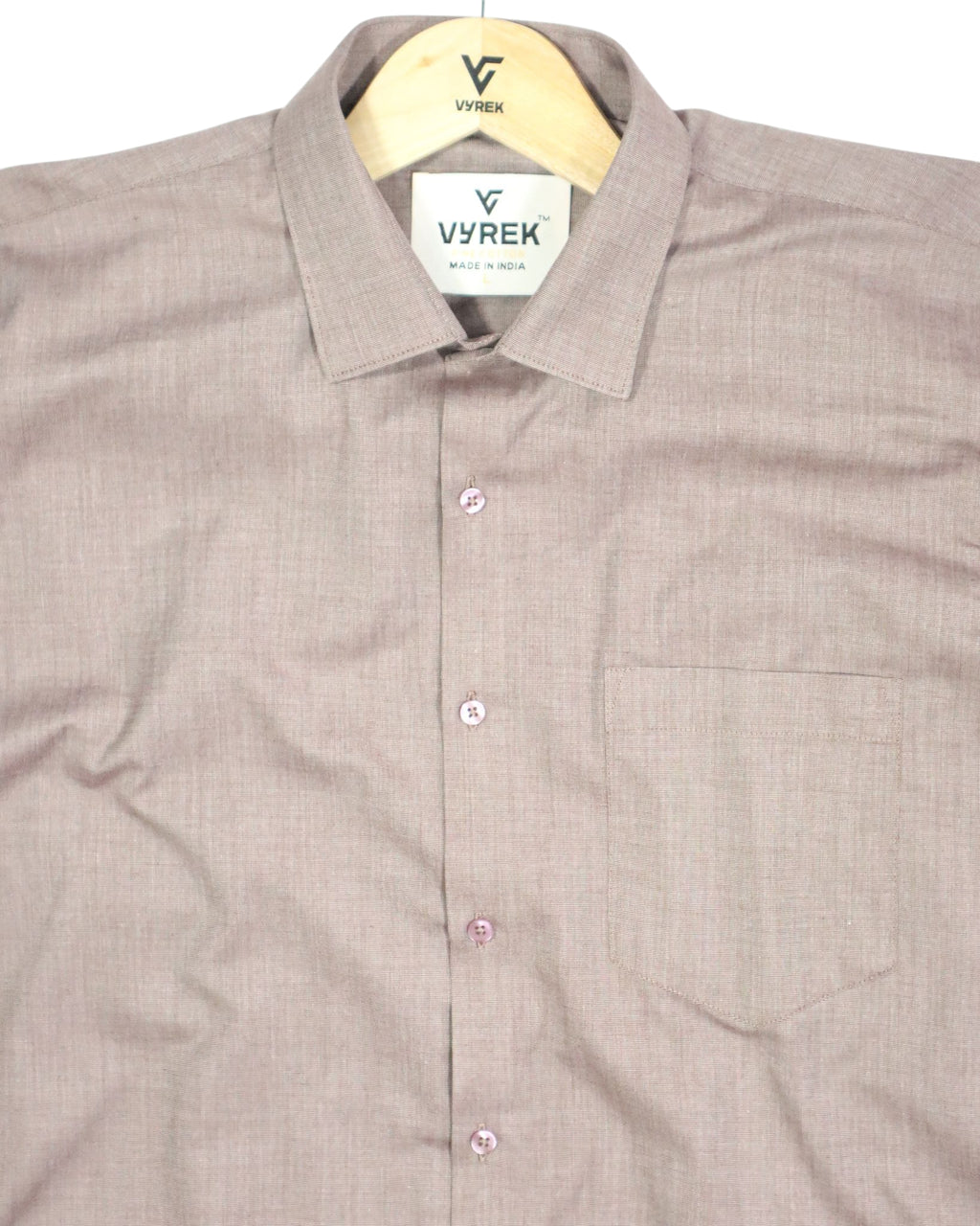 Men's Textured Fil-à-Fil Shirt | Onion Pink