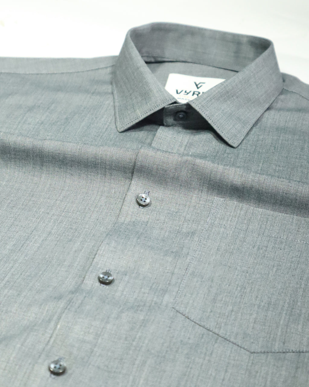 Men's Textured Fil-à-Fil Shirt | Heather Grey