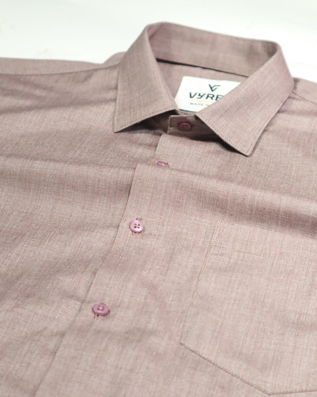 Men's Textured Fil-à-Fil Shirt | Onion Pink