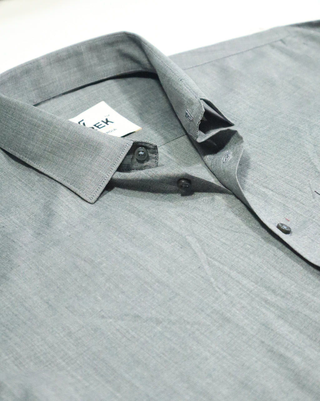 Men's Textured Fil-à-Fil Shirt | Heather Grey