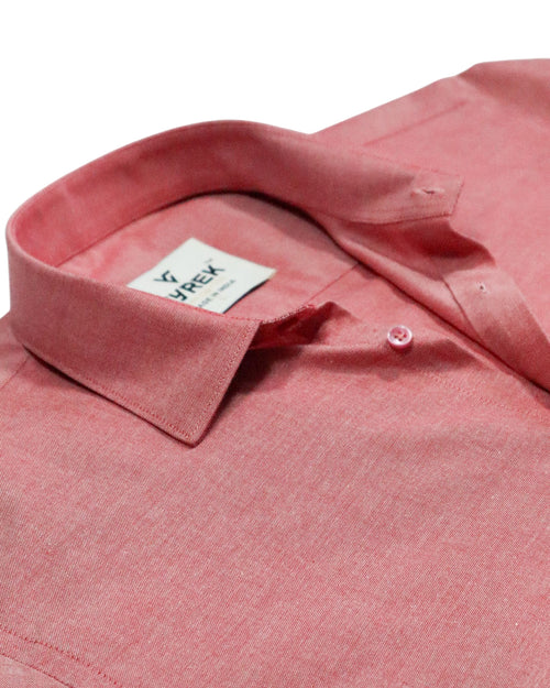 Men's Classic Oxford Cotton Shirt | Coral Pink